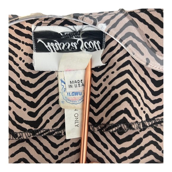 Vintage Alyssa Scott Shirt Womens Small Petite Stripe Abstract Union Made USA - Picture 12 of 13